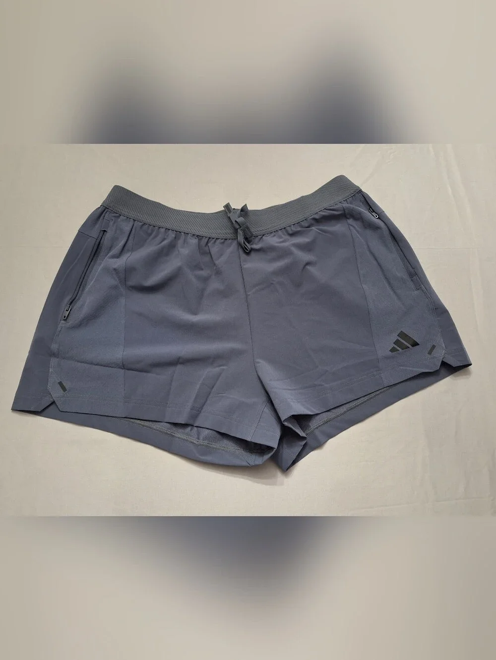 adidas Men's Slate Gray/Blue Performance Training Power Shorts